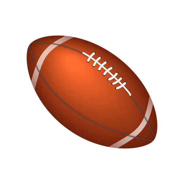 Rugby or american football ball. — Stock Vector