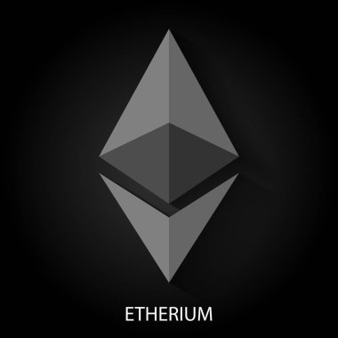 Etherium logo siyah