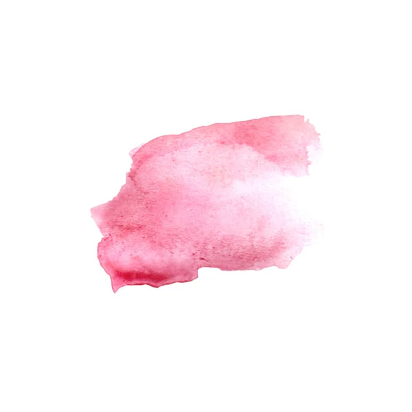 Mancha aquarela rosa abstrata — Fotografia de Stock