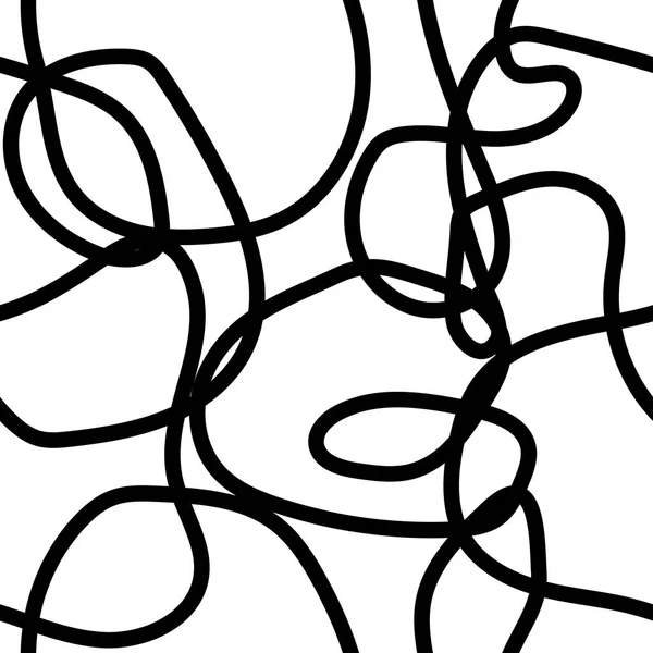 Absrtact courbe ligne motif sans couture — Image vectorielle