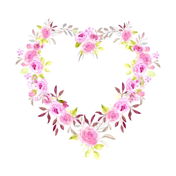 Floral wreath, watercolor illustration Stock Photo by ©m.gonchar 209957908