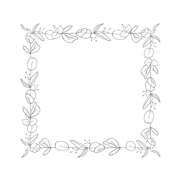 Grafik çerçeve çiçek Meydanı, vektör