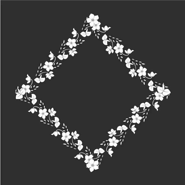 Çerçeve çiçek, kare, rhombus, grafik
