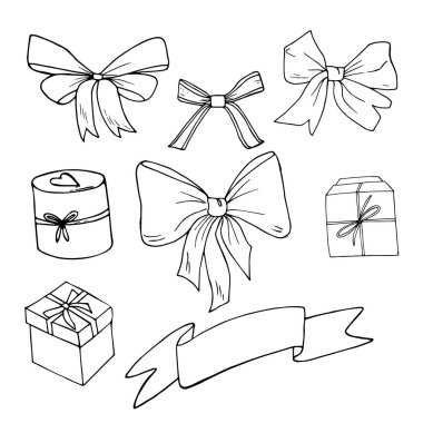 Küme yay, illüstrasyon vektör