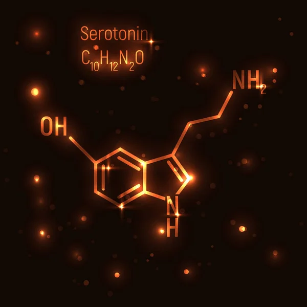 Altın serotonin molekül