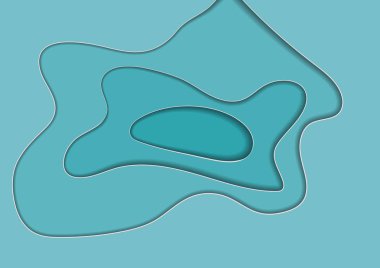 Mavi kesilmiş kağıt arka plan, vektör