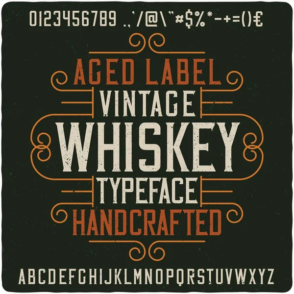 Vintage Batı etiket yazı tipi 