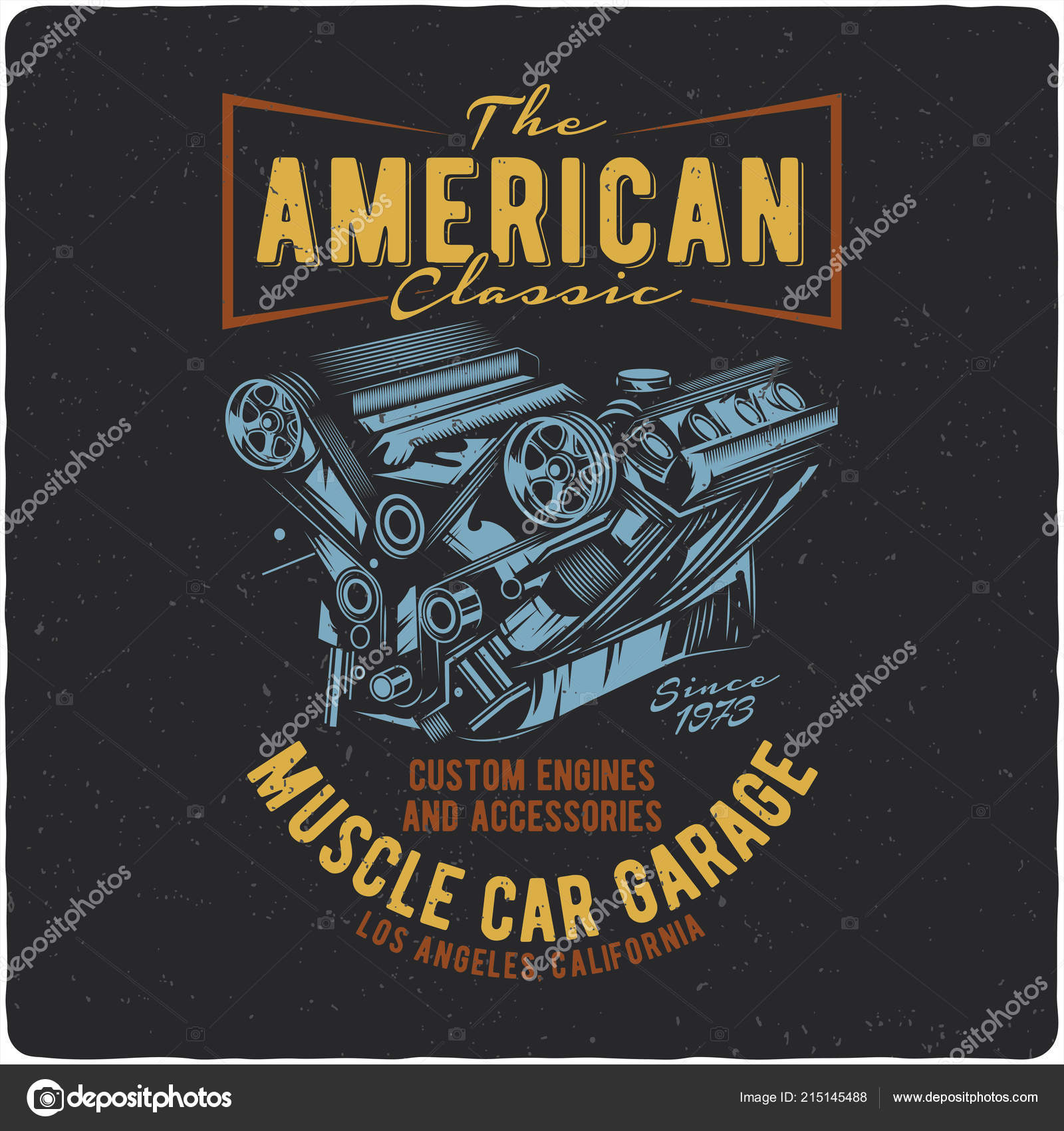 Muscle Car Car Show T Shirt Designs Retro Automotive Tshirt, Car