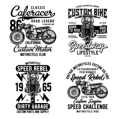 Vintage etiketleri kompozisyon beyaz arka plan üzerinde yazı ile ayarlama. T-shirt logo tasarımı.