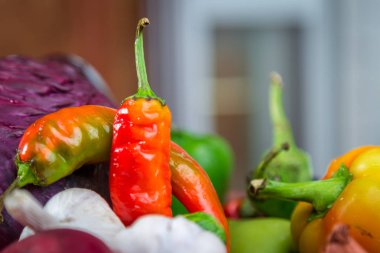 Freah organik sebze ahşap tablo