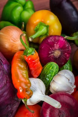 Freah organik sebze ahşap tablo