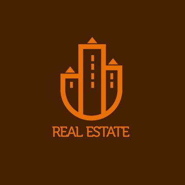 Logo şablonu Emlak, daire, daire, ev, Kiralama, iş. marka, marka, logo, Şirket, kurumsal, kimlik. Temiz, modern ve zarif stili tasarım