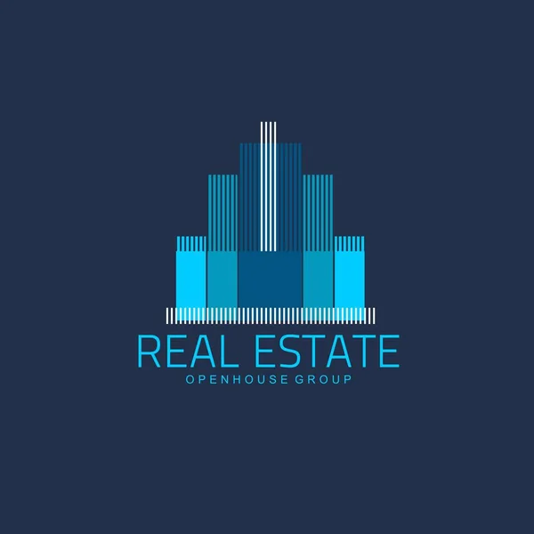 Λογότυπο Πρότυπο Real Estate Διαμέρισμα Διαμερισμάτων Σπιτιού Ενοικίαση Επαγγελματίες Brand — Διανυσματικό Αρχείο