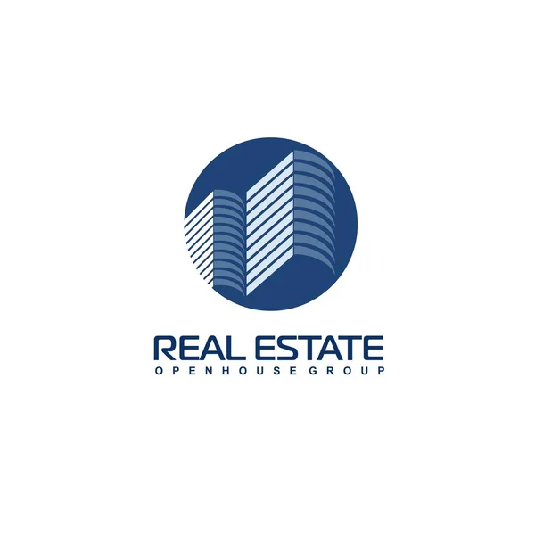 Λογότυπο Πρότυπο Real Estate Διαμέρισμα Διαμερισμάτων Σπιτιού Ενοικίαση Επαγγελματίες Brand — Διανυσματικό Αρχείο