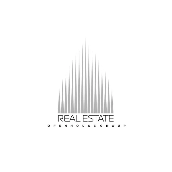 Logo Šablona Nemovitostí Byt Byt Dům Pronájem Podnikání Značka Značka — Stockový vektor