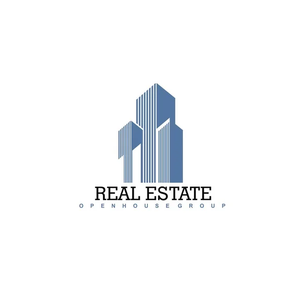 Logo Template Real Estate Apartment Condo House Rental Business Brand — Stock Vector