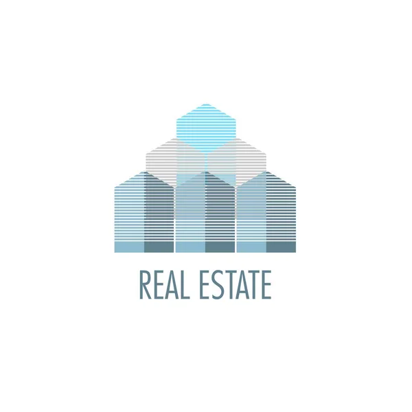 Logo Template Real Estate Apartment Condo House Rental Business Brand — Stock Vector