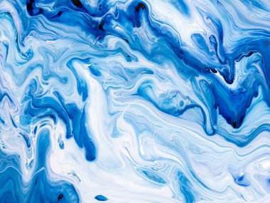 Yaratıcı soyut el boyası arka plan, duvar kağıdı, doku fırça darbeleriyle tuvale akrilik resmin yakın plan bir parçası. Modern sanat. Çağdaş sanat.