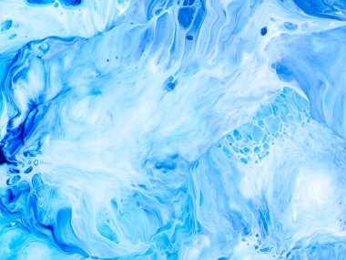 Yaratıcı soyut el boyası arka plan, duvar kağıdı, doku fırça darbeleriyle tuvale akrilik resmin yakın plan bir parçası. Modern sanat. Çağdaş sanat.