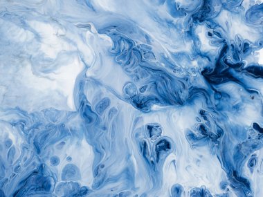 Yaratıcı soyut el boyası arka plan, duvar kağıdı, doku fırça darbeleriyle tuvale akrilik resmin yakın plan bir parçası. Modern sanat. Çağdaş sanat.