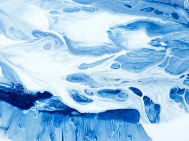 Yaratıcı soyut el boyası arka plan, duvar kağıdı, doku fırça darbeleriyle tuvale akrilik resmin yakın plan bir parçası. Modern sanat. Çağdaş sanat.