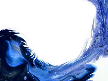 Yaratıcı soyut el boyası arka plan, duvar kağıdı, doku fırça darbeleriyle tuvale akrilik resmin yakın plan bir parçası. Modern sanat. Çağdaş sanat.