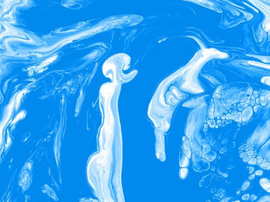 Yaratıcı soyut el boyası arka plan, duvar kağıdı, doku fırça darbeleriyle tuvale akrilik resmin yakın plan bir parçası. Modern sanat. Çağdaş sanat.