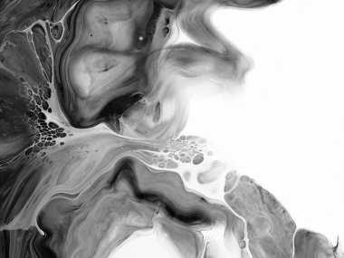 Yaratıcı soyut el boyası arka plan, duvar kağıdı, doku fırça darbeleriyle tuvale akrilik resmin yakın plan bir parçası. Modern sanat. Çağdaş sanat.