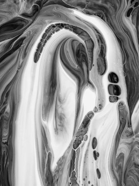 Yaratıcı soyut el boyası arka plan, duvar kağıdı, doku fırça darbeleriyle tuvale akrilik resmin yakın plan bir parçası. Modern sanat. Çağdaş sanat.