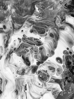 Yaratıcı soyut el boyası arka plan, duvar kağıdı, doku fırça darbeleriyle tuvale akrilik resmin yakın plan bir parçası. Modern sanat. Çağdaş sanat.