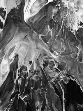 Yaratıcı soyut el boyası arka plan, duvar kağıdı, doku fırça darbeleriyle tuvale akrilik resmin yakın plan bir parçası. Modern sanat. Çağdaş sanat.