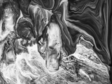 Yaratıcı soyut el boyası arka plan, duvar kağıdı, doku fırça darbeleriyle tuvale akrilik resmin yakın plan bir parçası. Modern sanat. Çağdaş sanat.