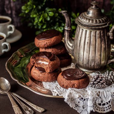 Noel çikolatalı kurabiye 