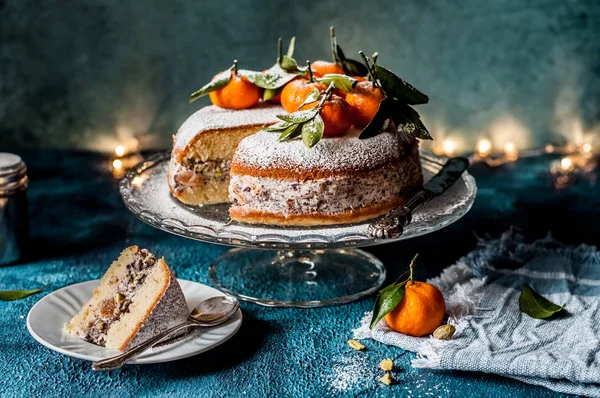 Sliced Ricotta Tangerine Cake