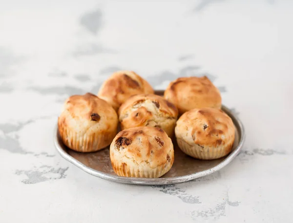 Pequenos Muffins de Sultana — Fotografia de Stock