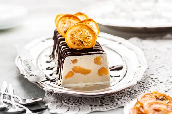 Lemon CURD semifreddo — Zdjęcie stockowe