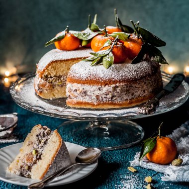 Dilimlenmiş Ricotta Mandalina Kek 