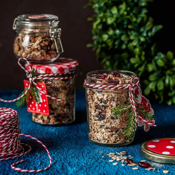 Granola come regalo di Natale — Foto Stock