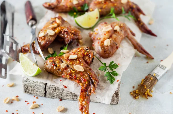 Sticky Grilled Chicken Wings
