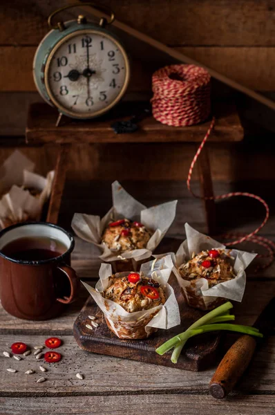 Herzhafte Kartoffelmuffins — Stockfoto