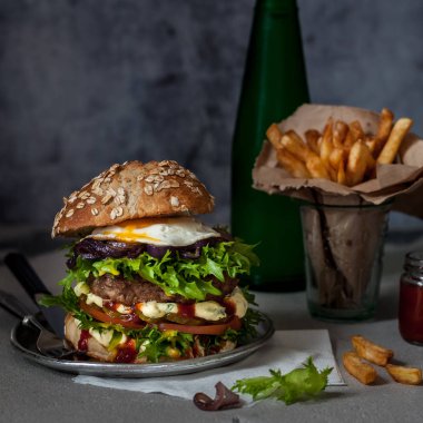 Foodporn Beef Burger, Abur Cubur