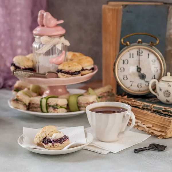 Inglés Five O 'Clock Tea — Foto de Stock