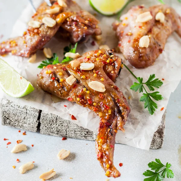 Sticky Grilled Chicken Wings