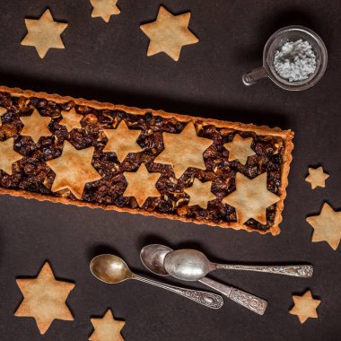 İngiliz Noel Kıymalı Turta, Meyve Kıymalı Kısa Ekmek, Kare