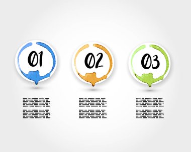 Renkli suluboya çıkartmaları