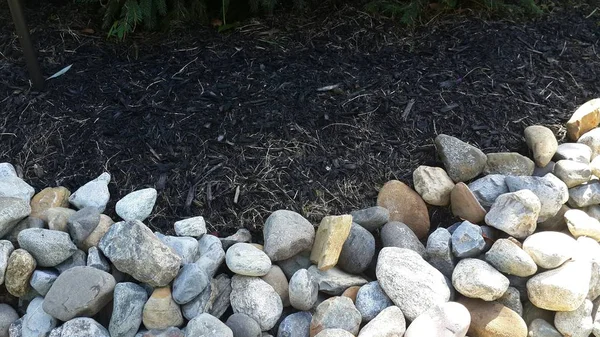 siyah malç, taş dekorasyon, malç, Bahçe, dekorasyon, dekoratif taşlar, 