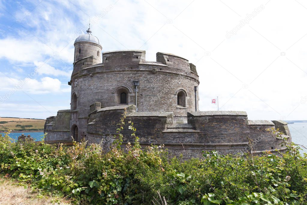 Ancient St Mawes castle in Carnwall England UK