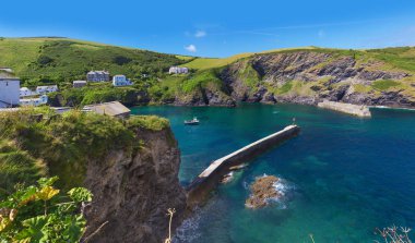 Seçme Port Issac Atlantik Okyanusu kıyısında, Cornwall, İngiltere, İngiltere
