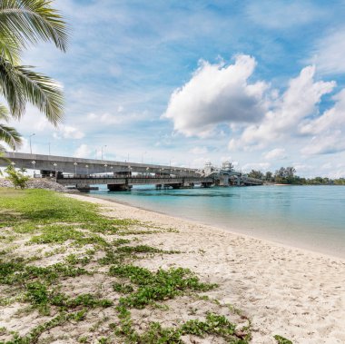 Saphan Sarasin köprü Phang Nga anakara Thalang bölgesinde Tayland koh Phuket Adası bağlanır