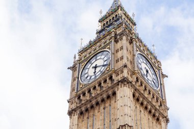 Popüler turistik Big Ben kulede Londra, İngiltere, Birleşik Krallık
